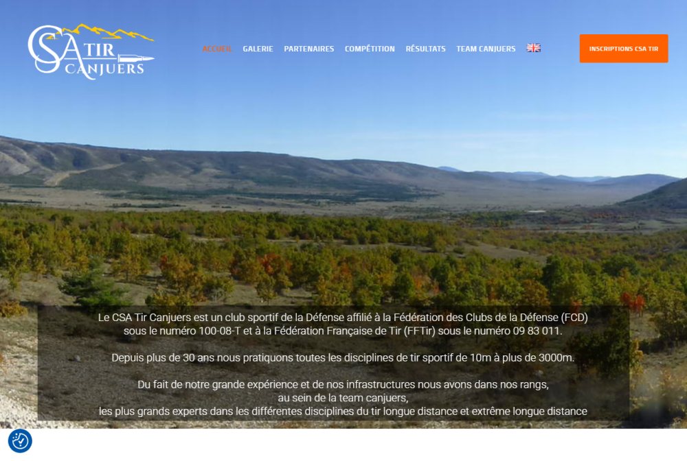 Site web du CSA Tir Canjuers